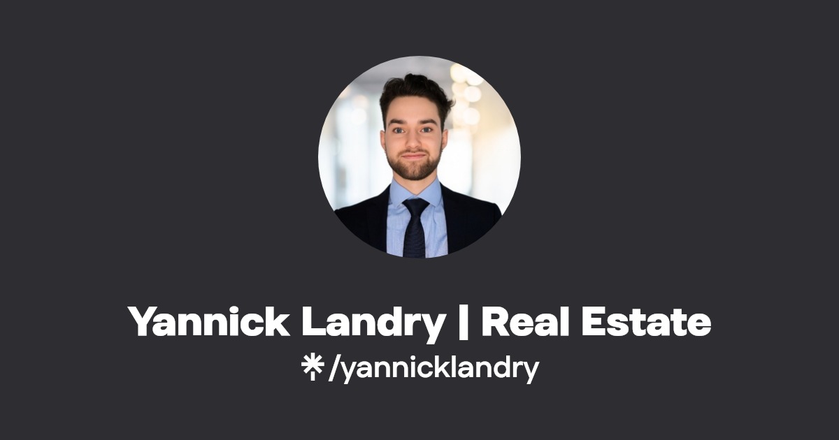Yannick Landry Real Estate Instagram, Facebook, TikTok Linktree