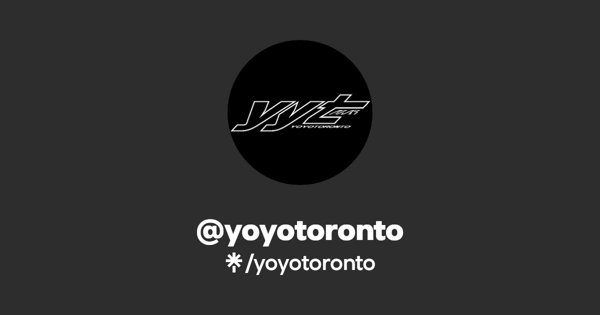 yoyotoronto Instagram, Facebook Linktree