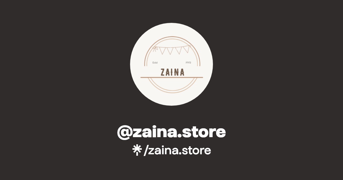 zaina.store Instagram Linktree