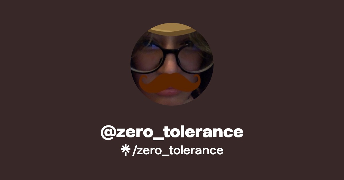 zero_tolerance Instagram, TikTok Linktree
