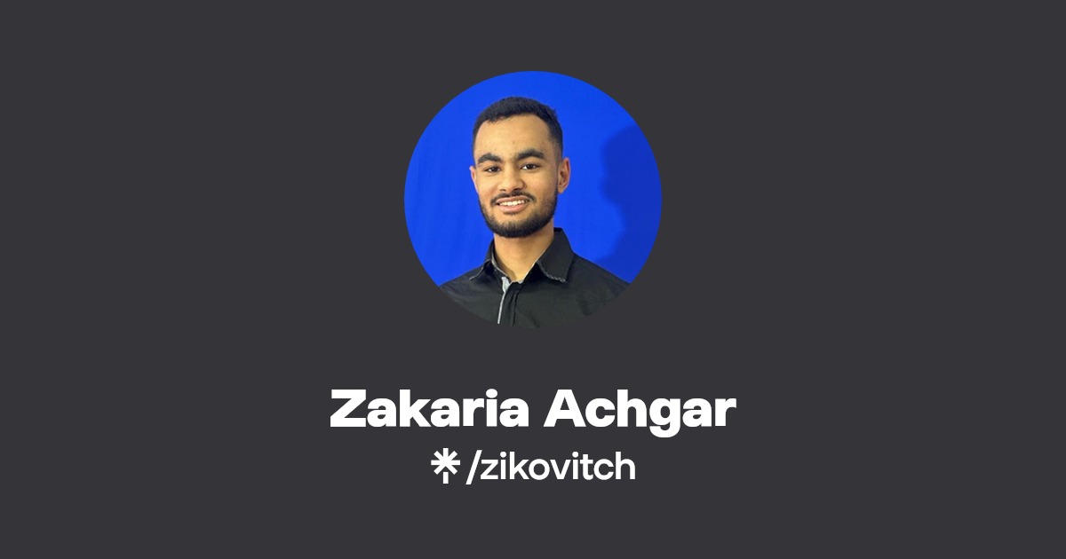 Zakaria Achgar Linktree
