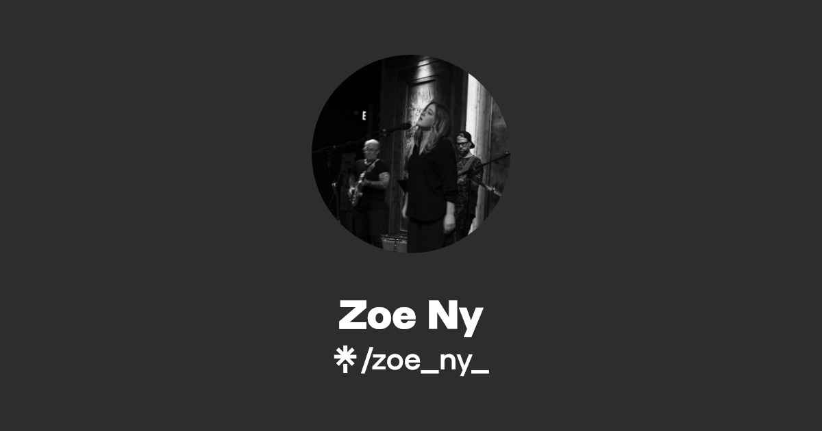 Zoe Ny TikTok Linktree