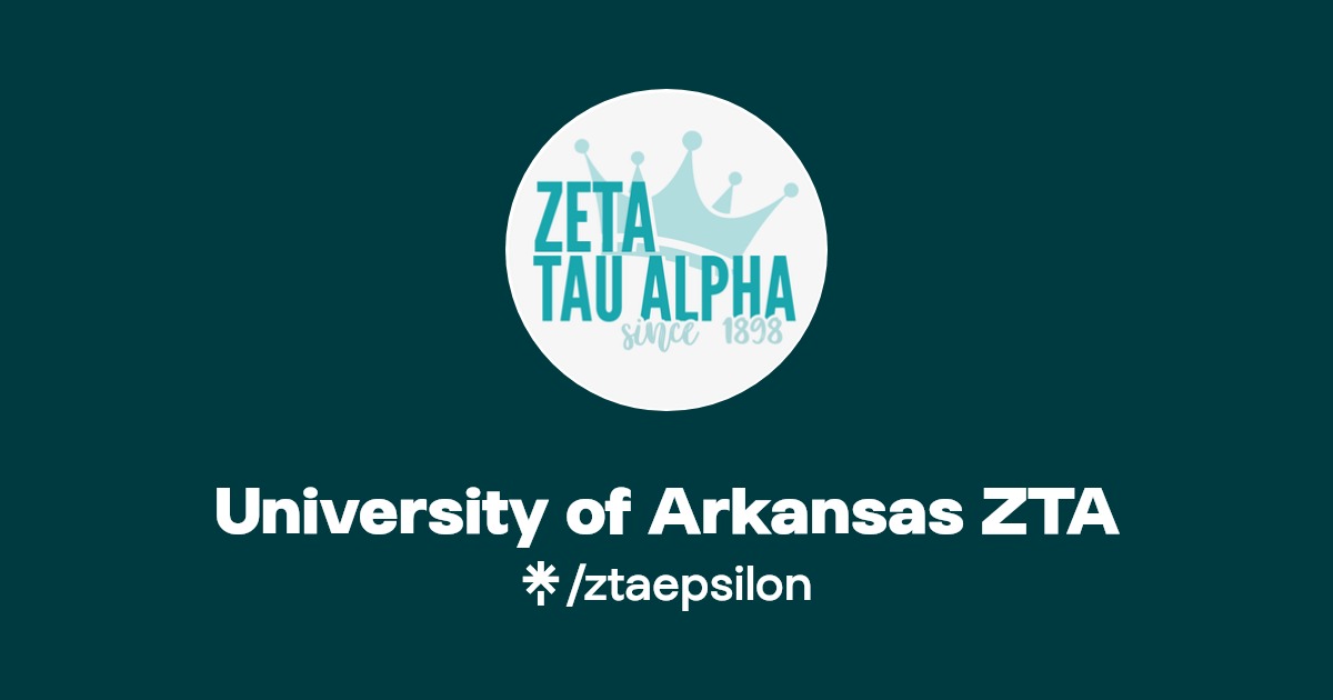 University of Arkansas ZTA Instagram, Facebook, TikTok Linktree