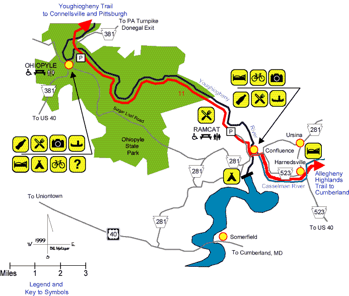 Youghiogheny RiverTrail South, Ohiopyle to Confluence