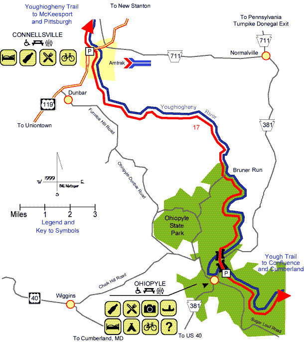 Youghiogheny RiverTrail South, Connellsville to Ohiopyle