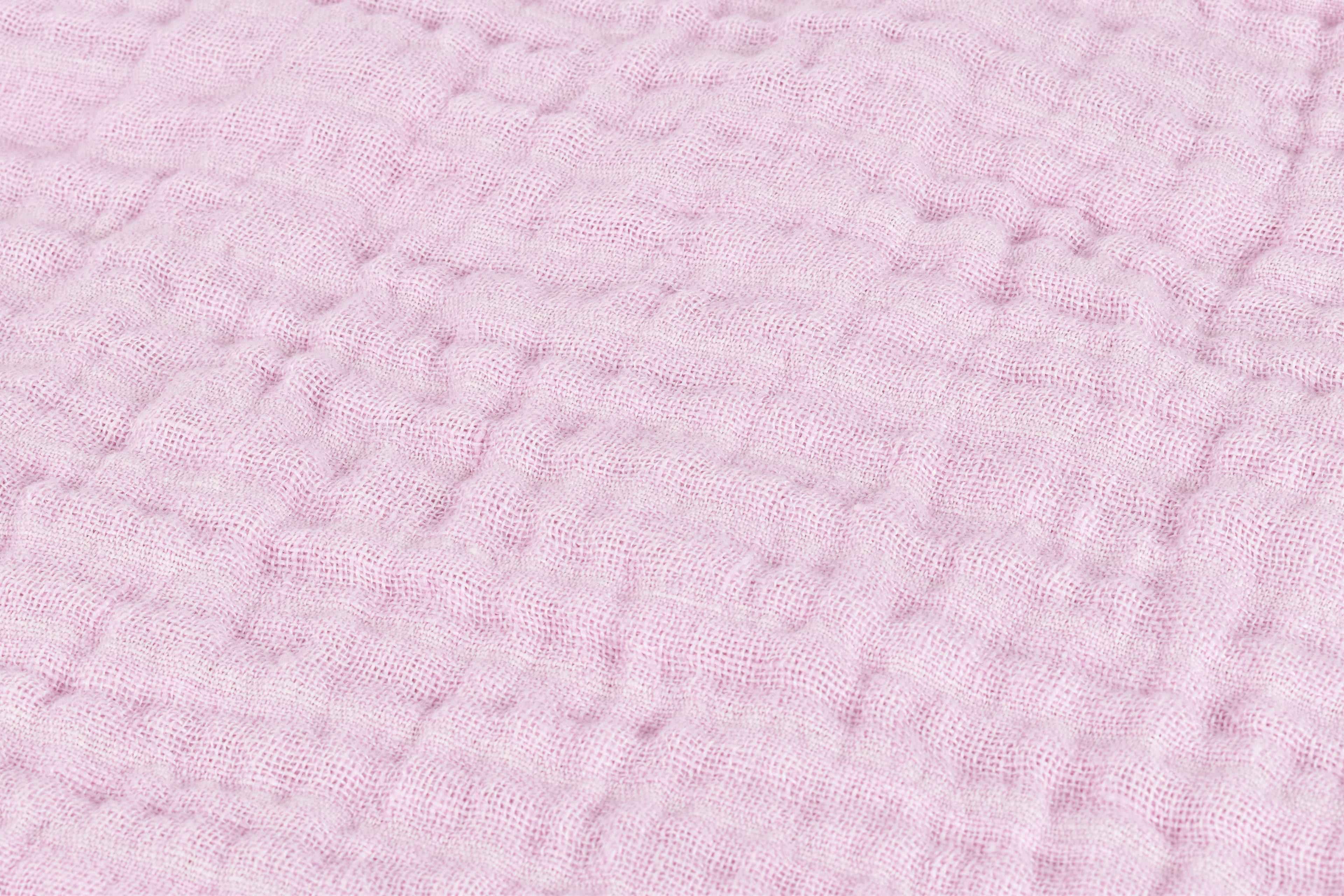 Pink linen baby blanket Linen By Linas