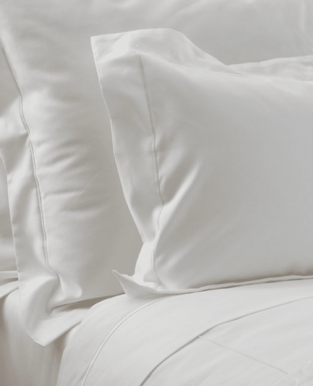 Oxford Satin Stitch Pillowcase Pair Cotton Rich Percale 200 TC Linon Hospitality Supplier