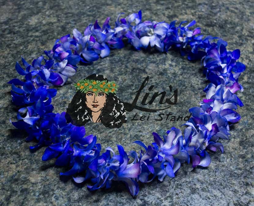 Buy Single Blue Orchid Leis Lin's Lei Stand