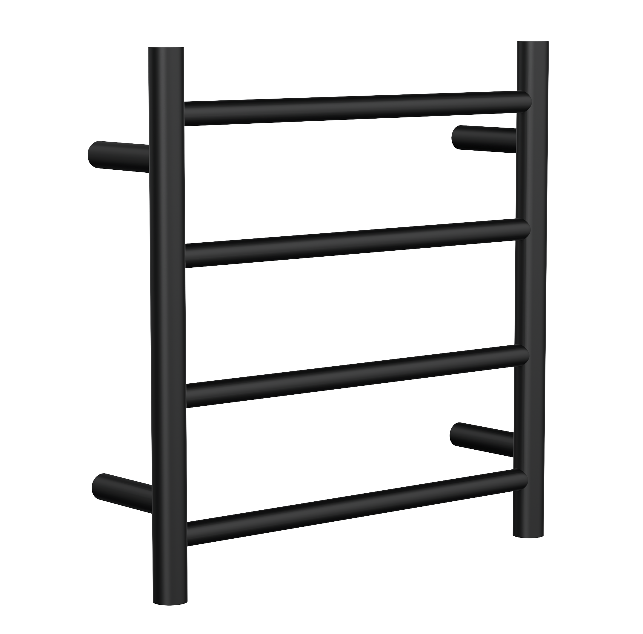 Allegra 4 Bar Heated Towel Rail Matte Black LINSOL