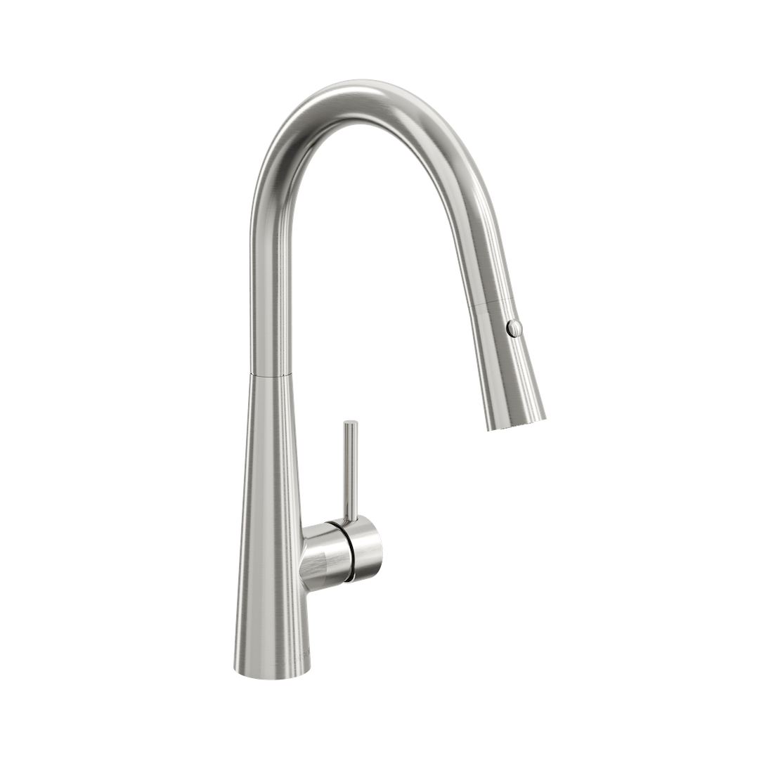 Kashi Pull Out Sink Mixer Brushed Nickel LINSOL