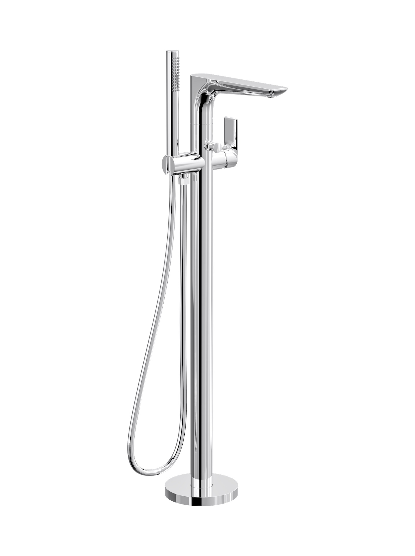 Kyah Freestanding Bath Mixer With Hand Shower Chrome LINSOL
