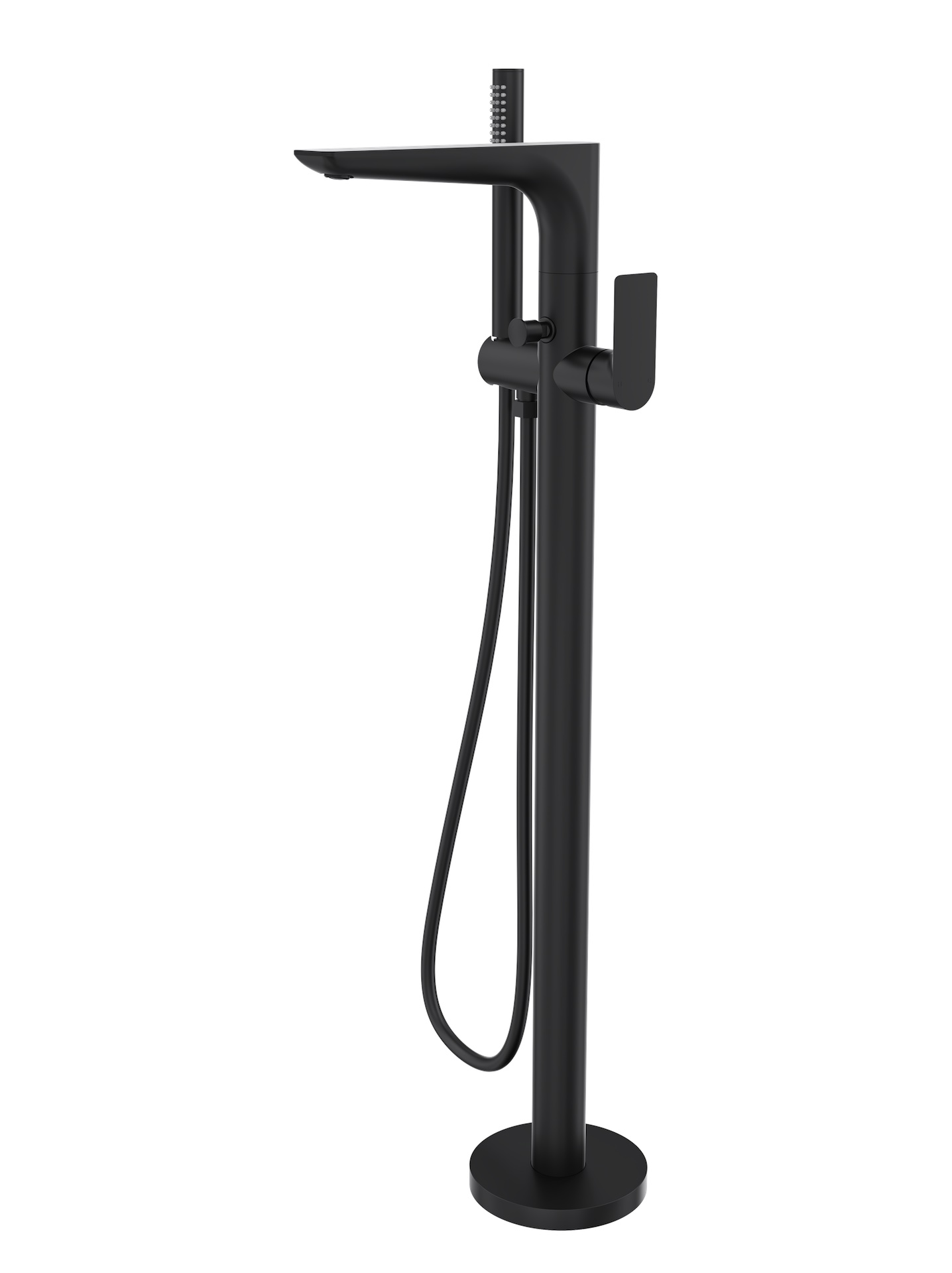 Kyah Freestanding Bath Mixer With Hand Shower Matte Black LINSOL