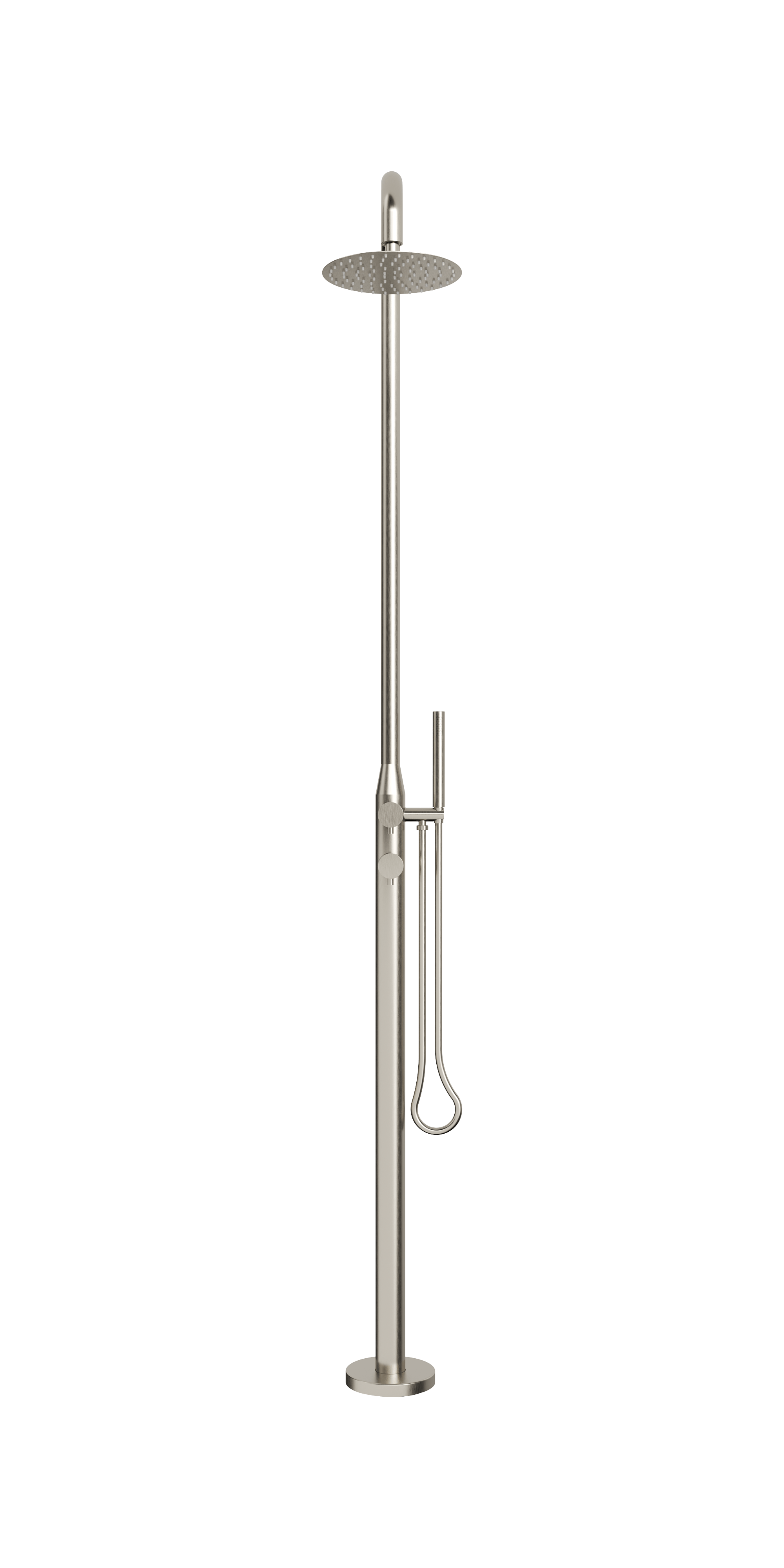 Lamezia Marine Grade Outdoor Shower Brushed Nickel LINSOL