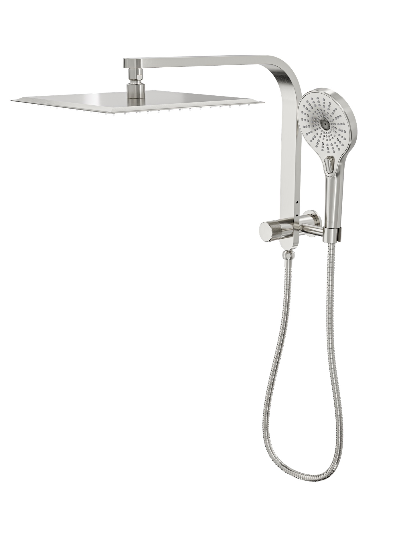 Oceanjet Short Shower Combination with 300mm Square Head Brushed