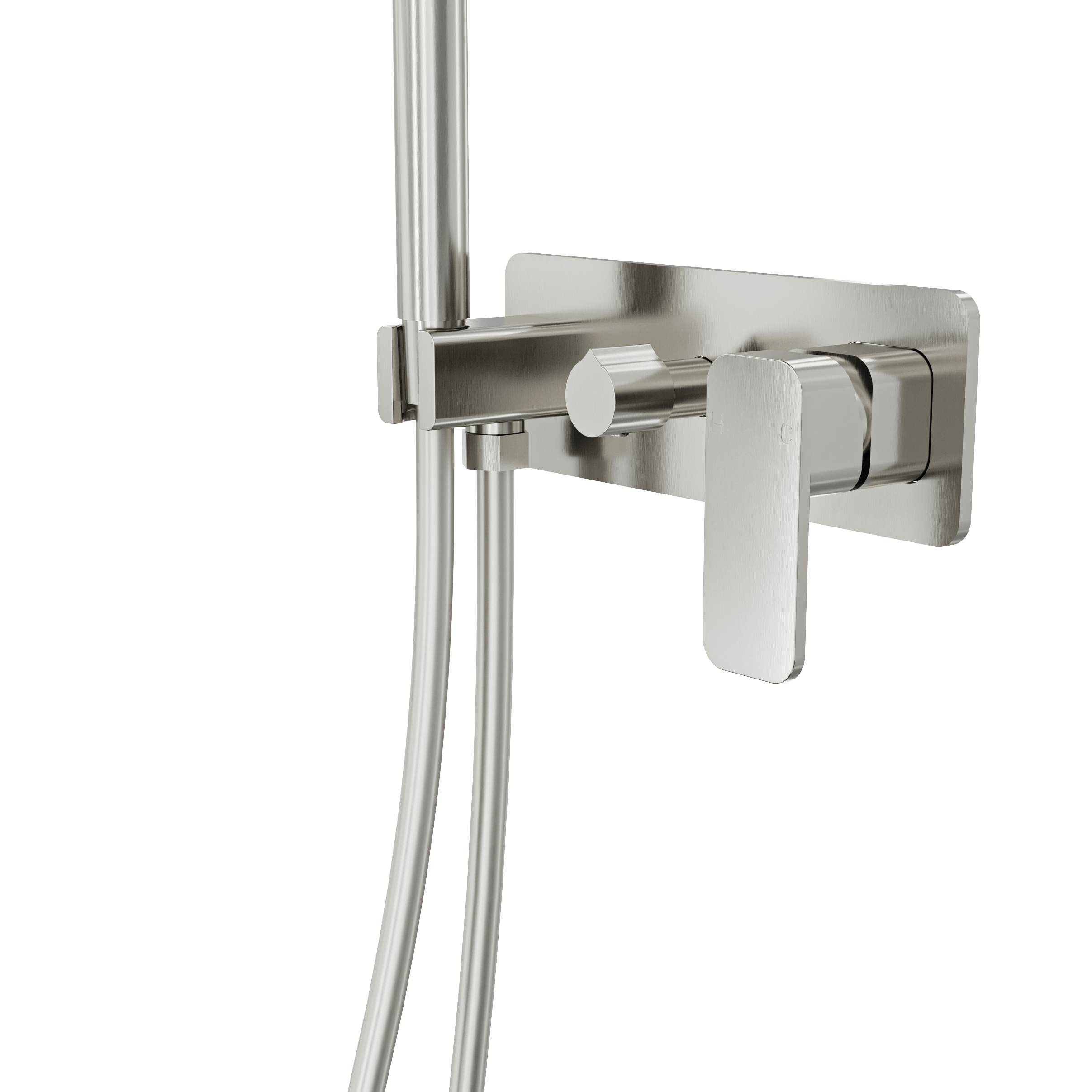 Zia Wall Mixer with Hand Shower Brushed Nickel LINSOL