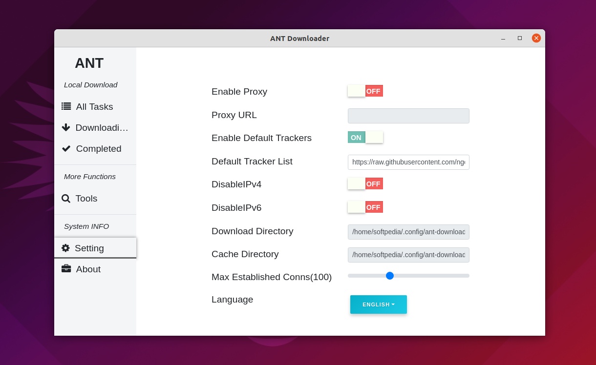 ANT Downloader (Linux) Download, Review, Screenshots