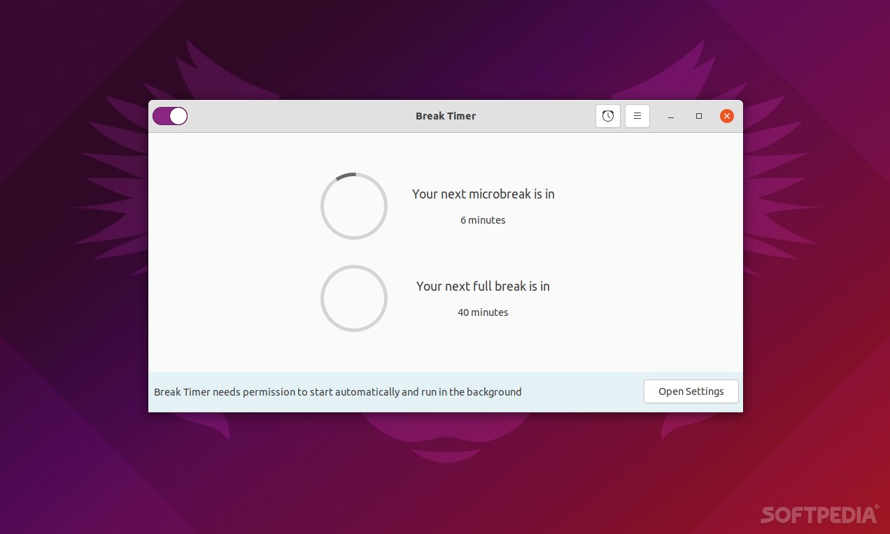 Break Timer (Linux) Download, Review, Screenshots