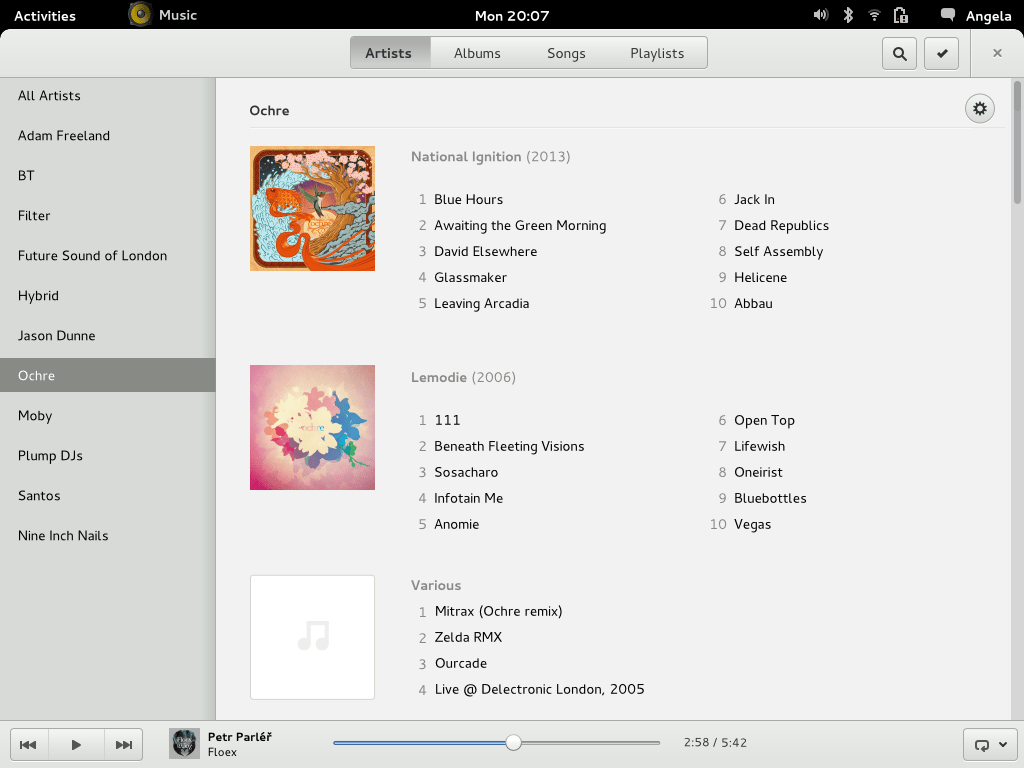 GNOME Music (Linux) Download, Review, Screenshots