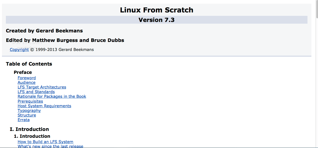 Linux From Scratch Download