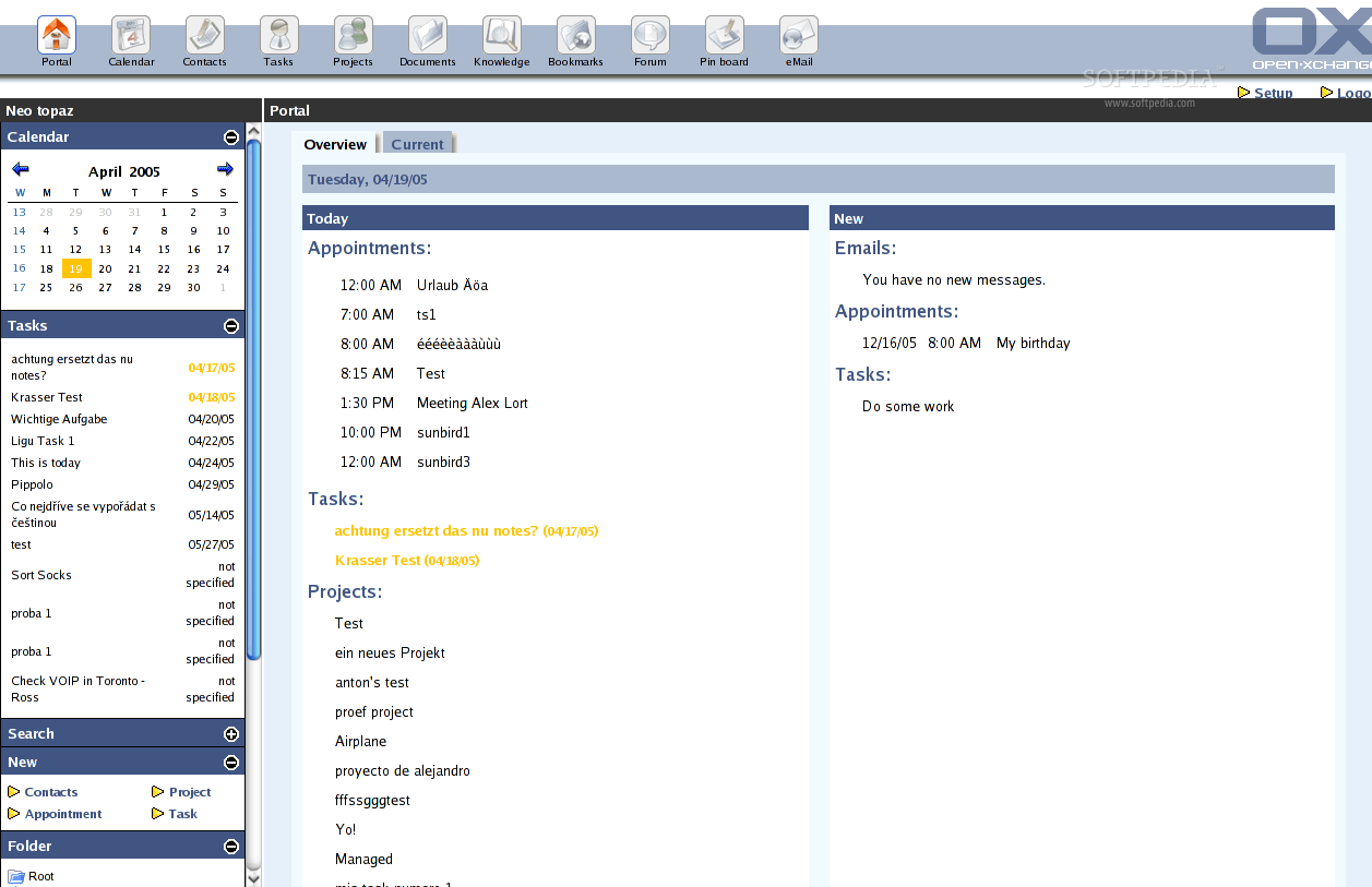 OPENXCHANGE (Linux) Download, Screenshots
