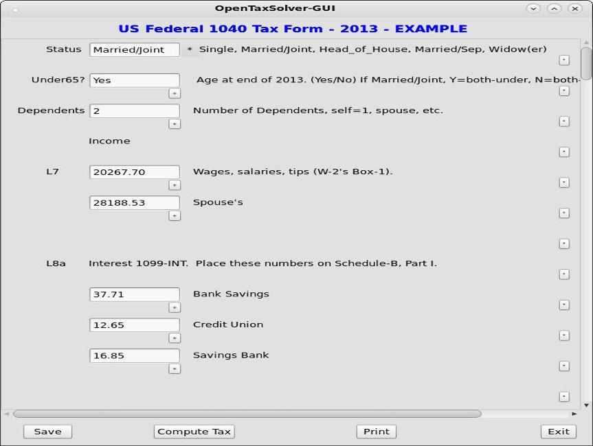 Download Open Tax Solver Linux 13.05
