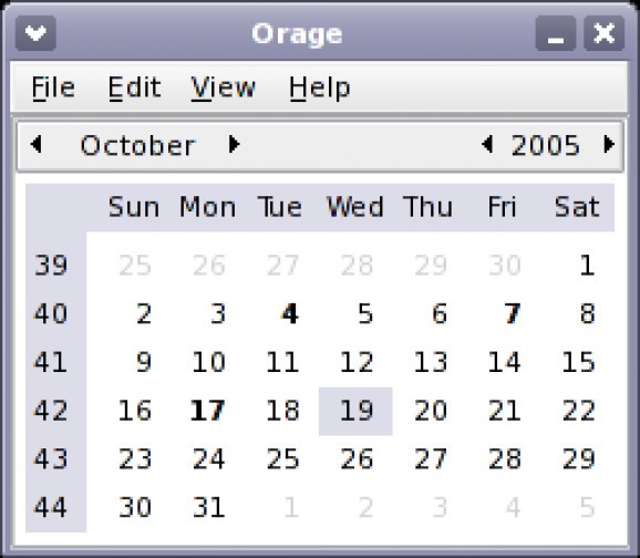 Orage (Linux) Download, Review, Screenshots