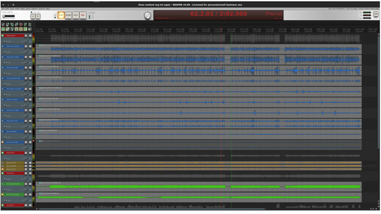 Reaper Profi DAW für Linux Linux Content