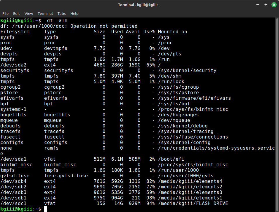 Today's article is about mounted partitions...