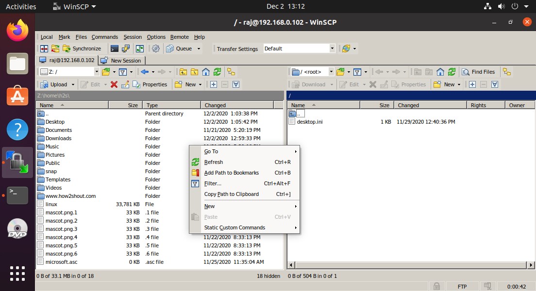 How to install and use WinSCP on Ubuntu Linux - LinuxShout