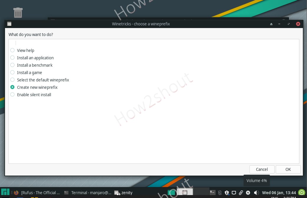 Install Wine for Arch Linux such as Manjaro Linux Shout