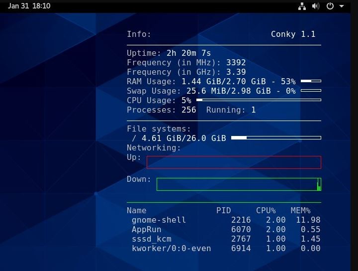 How to install Conky System Monitor on Ubuntu 20.04 LTS Linux Shout