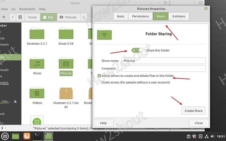 Install Samba on Linux Mint to share files with Windows Linux Shout