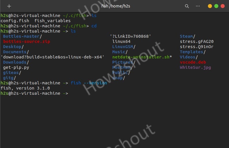 Command to Install fish shell on Ubuntu 20.04 LTS Linux Shout