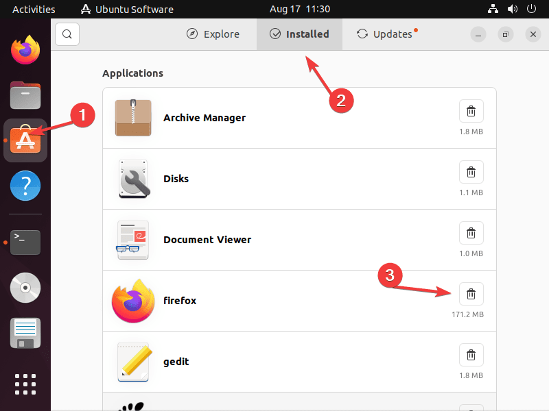 Commands to Remove a package in Ubuntu Linux Shout