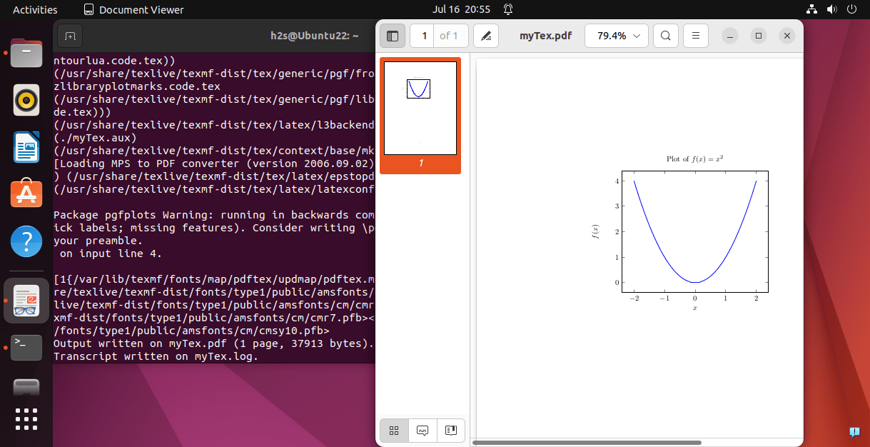 Installing pgfplots in Ubuntu 22.04 or 20.04 for LaTeX Document Linux Shout