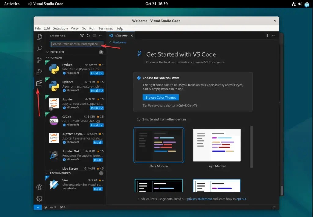 Installing Visual Studio Code on Debian 12 Linux Bookworm