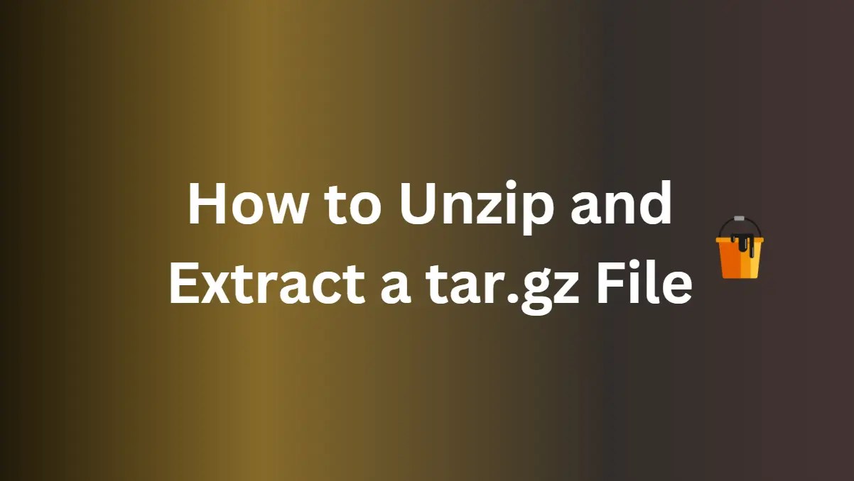 How to Unzip and Extract a tar.gz File Linux Shout