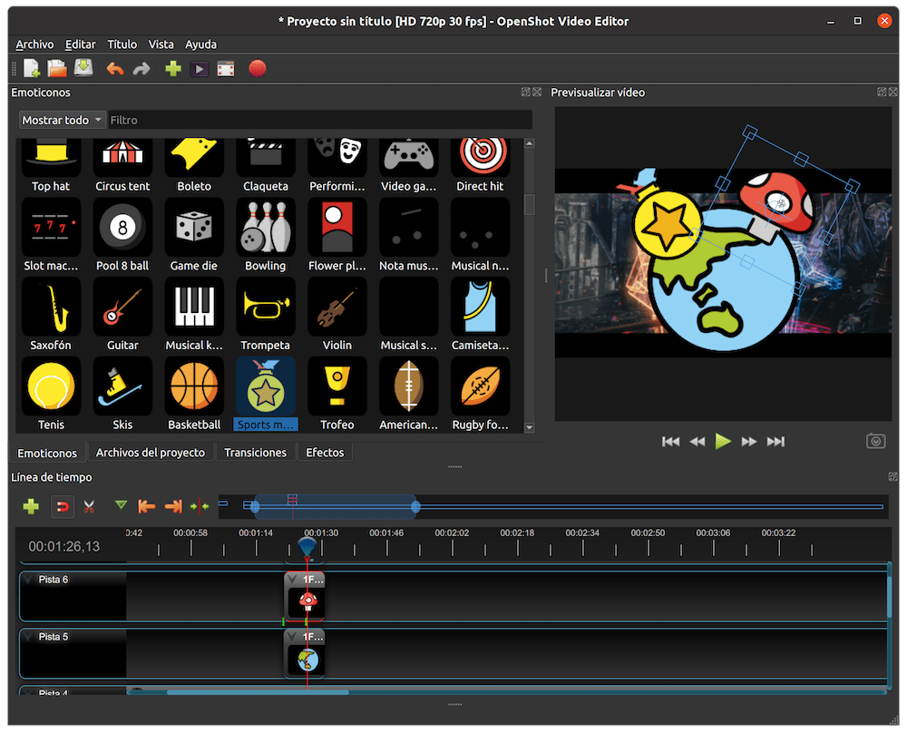 OpenShot 视频编辑 linux软件