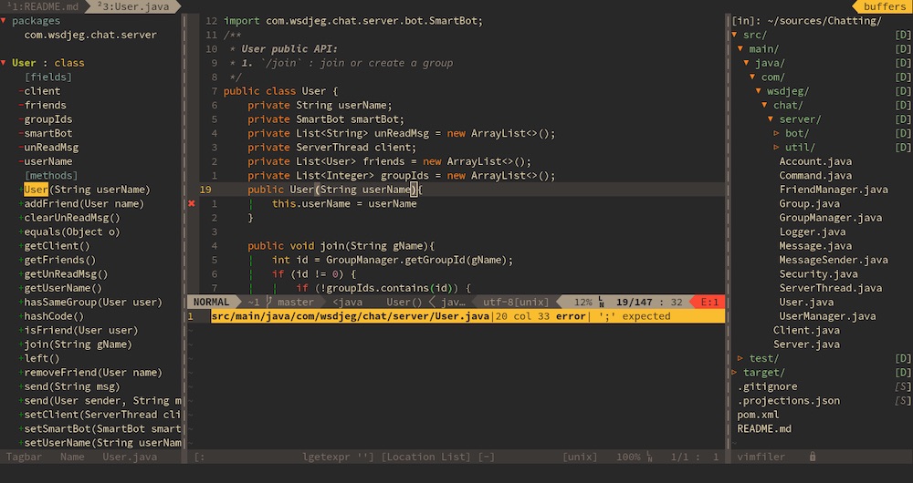 SpaceVim 开箱即用的VimIDE linux软件