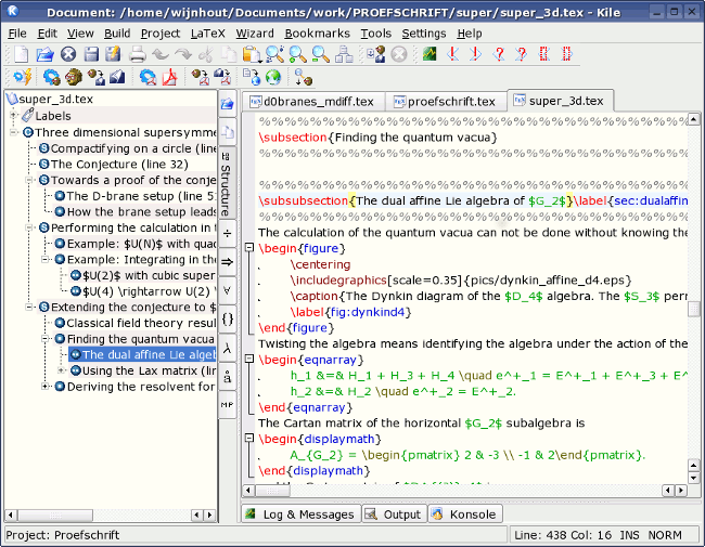 Kile an Integrated LaTeX Environment for Linux Linuxaria