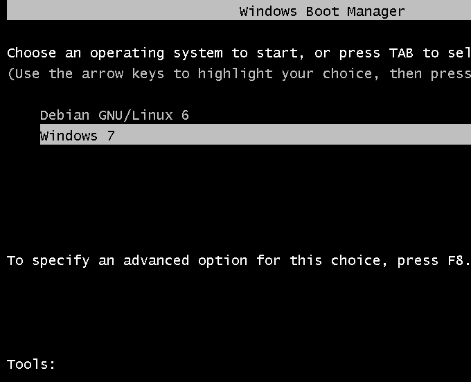 How to dualboot Debian 6 and Windows 7