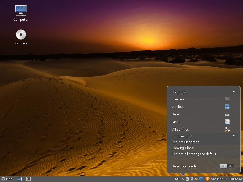 Install Cinnamon on Kali Linux