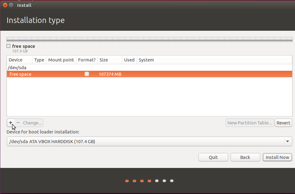 GPT and MBR manual disk partitioning guide for Ubuntu 15.10