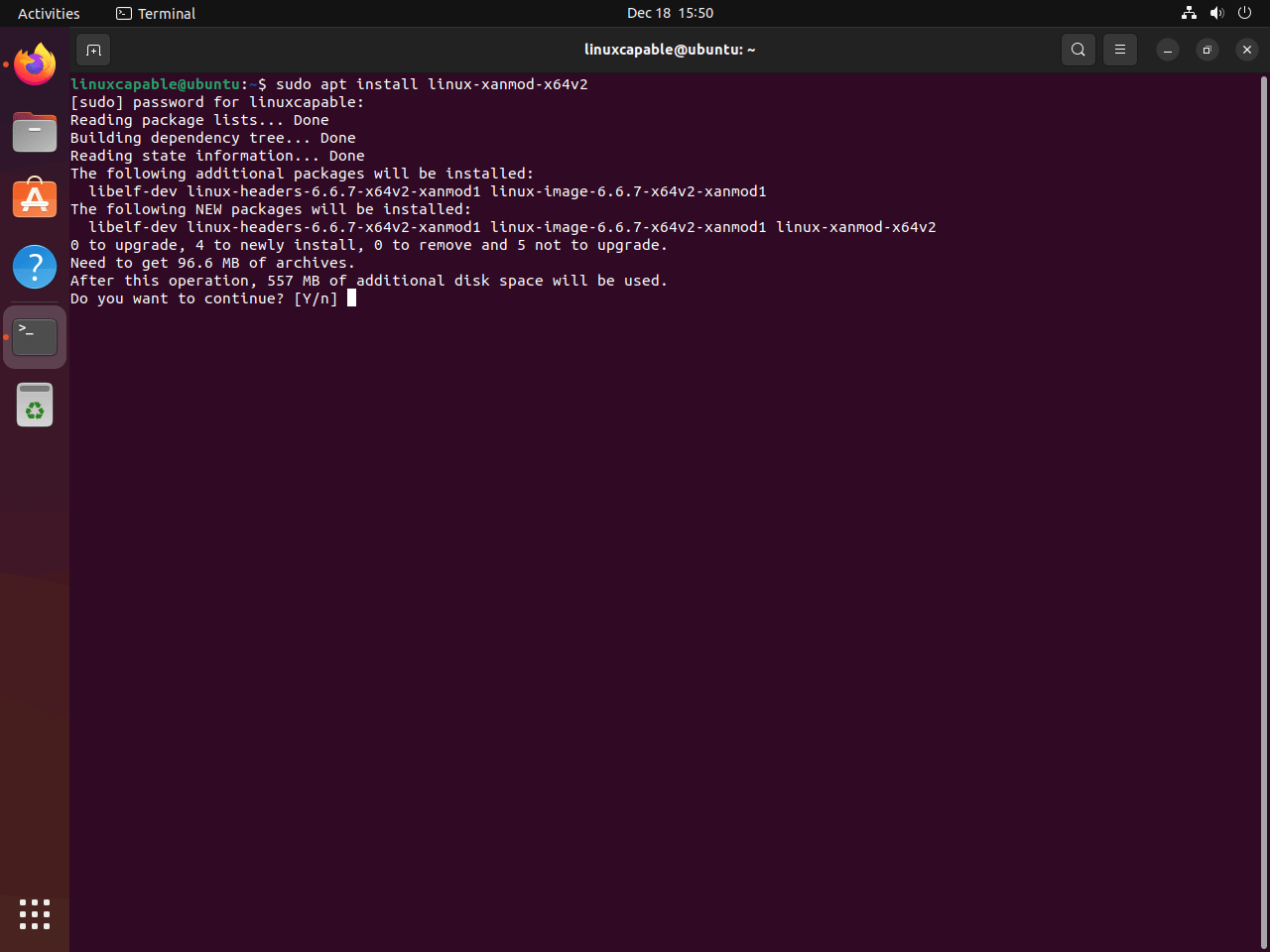 How to Install XanMod Kernel on Ubuntu 24.04/22.04/20.04 Linux