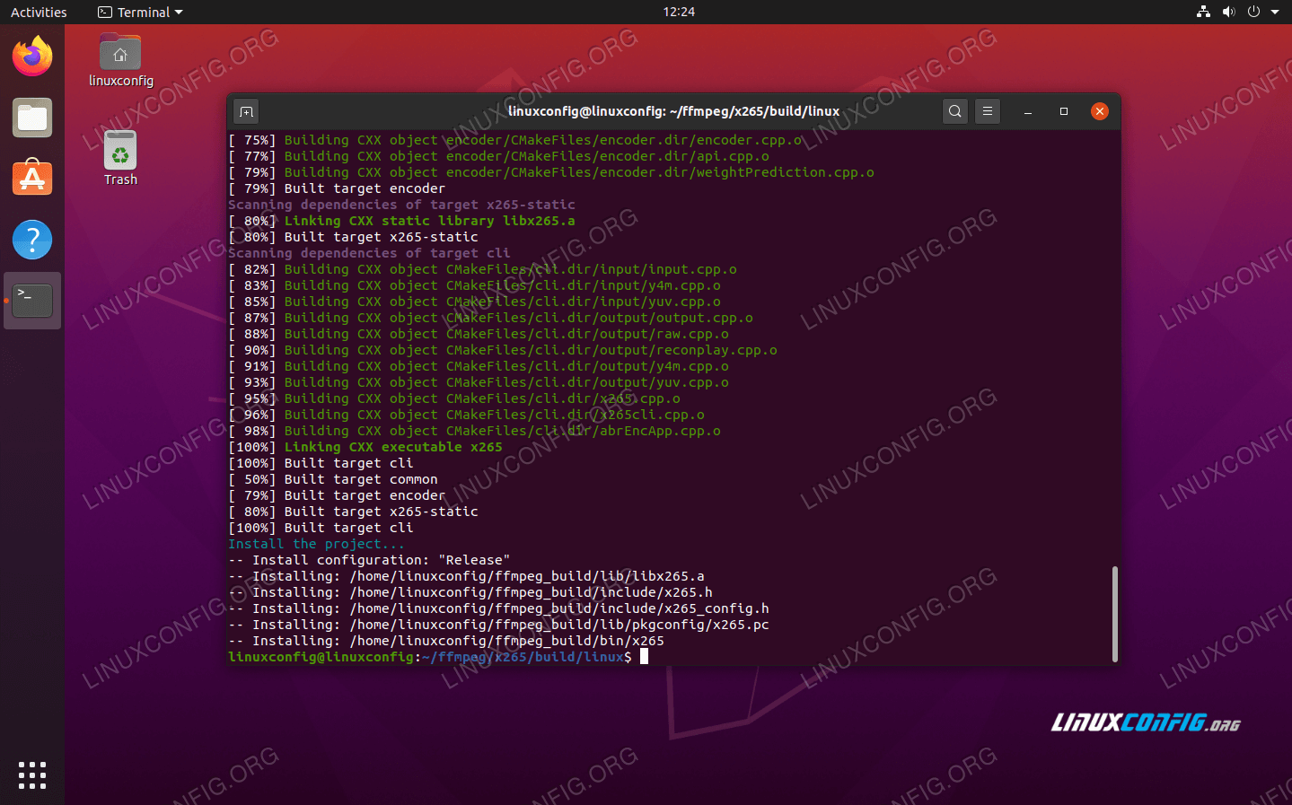 Ubuntu 20.04 FFmpeg installation