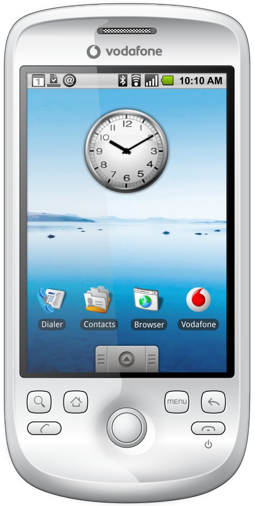 Android Cupcake Home Screen