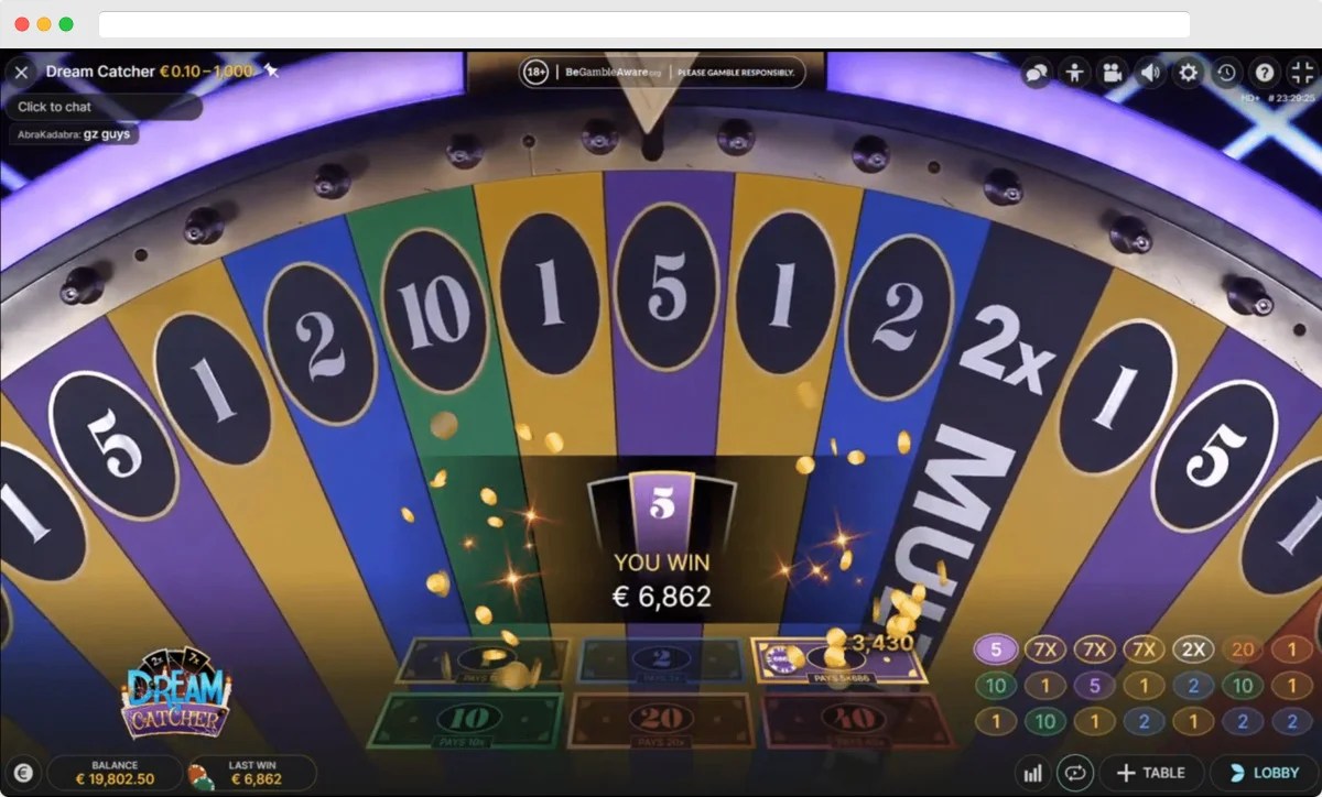 Dream Catcher Game Strategy with the Highest Win Tips and Trick