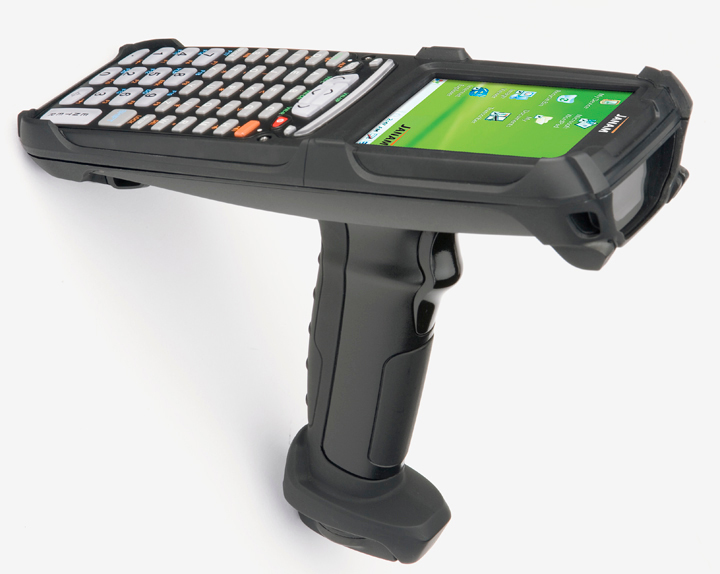 Pistolgrip barcode scanners run Linux