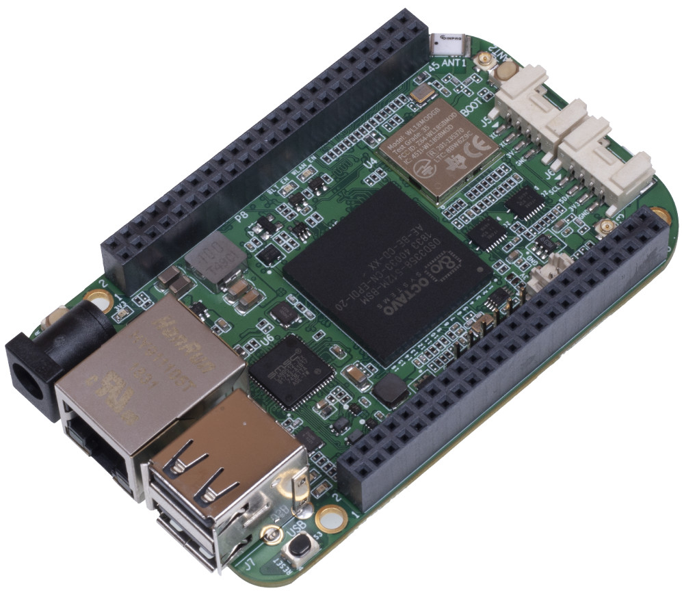 BeagleBone Green Gateway SBC offers LAN and WiFi too