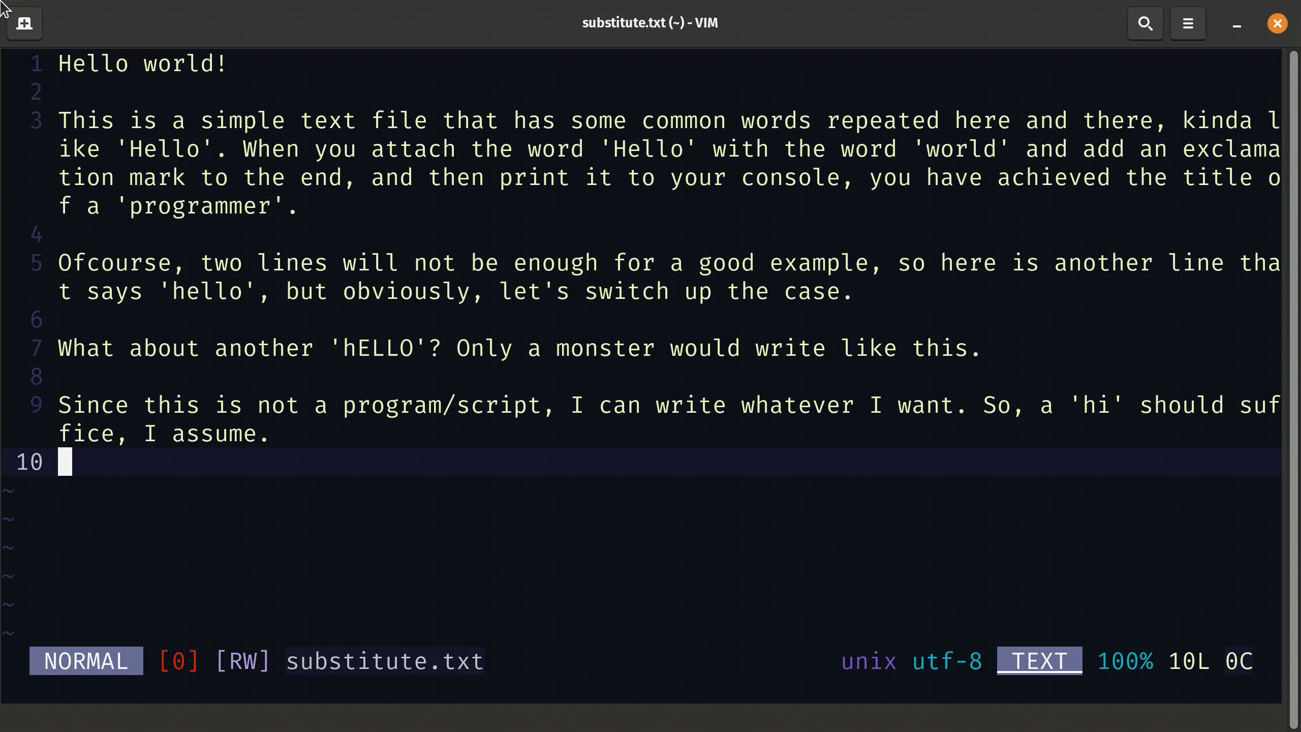 Find and Replace Text in Vim [With Gif Examples]